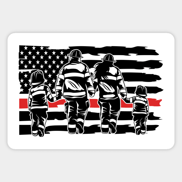 US firefighter family! Magnet by ArtOnly